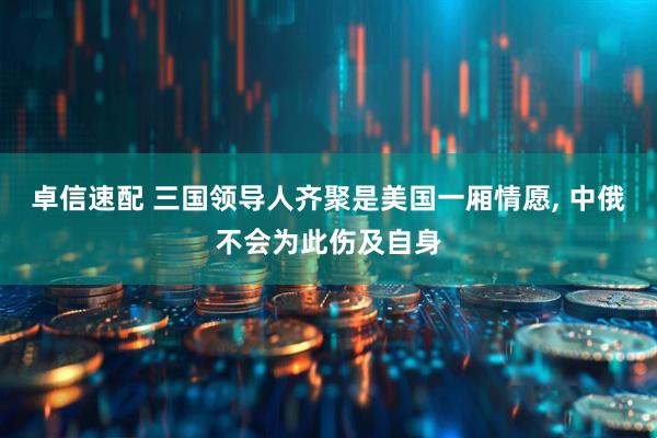 卓信速配 三国领导人齐聚是美国一厢情愿, 中俄不会为此伤及自身